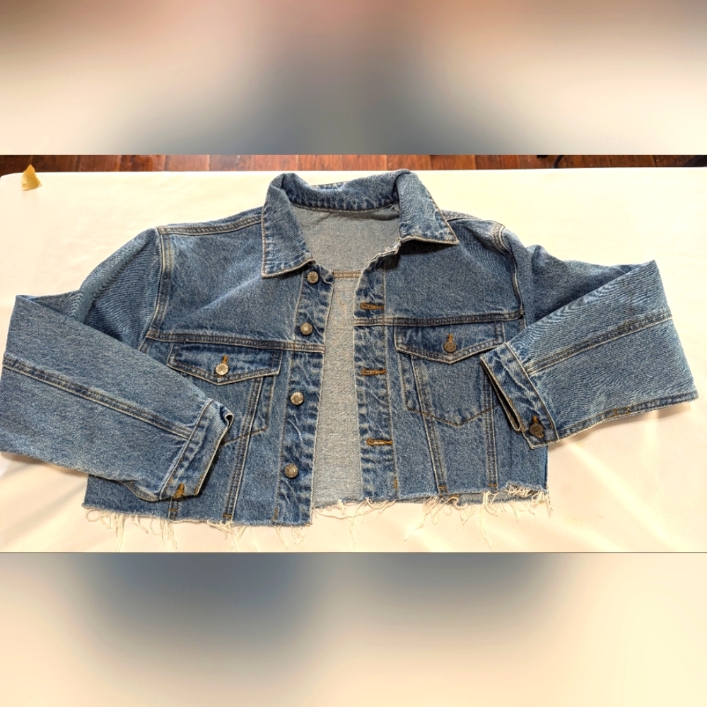 I. Gait Denim short jacket